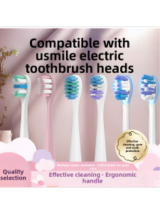 Usmile Electric Toothbrush Head Replacement Soft Bristle Deep Cleaning Nylon Brush Head Compatible with P10 Y30 P20pro Y1S U3 P1