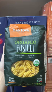 Date 02/28 Nui xoắn hữu cơ Mantova 454g - Organic Fusilli Pasta