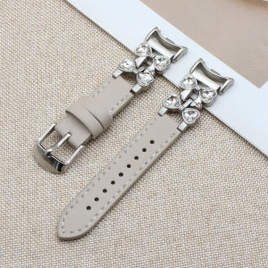 Pink Leather Bling Metal Bands for Mi Band 10 Women Bracelet for Xiaomi Smart Band 8/9/10 Wristband Jewelry Strap for Girl