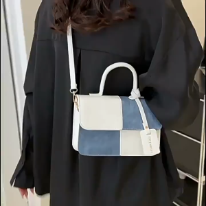 SEA YADOU กระเป๋าถือพื้นผิวเย็บแฟชั่นยอดนิยมในปีนี้กระเป๋าสะพายไหล่สไตล์ตะวันตกสำหรับพร็อพฤดูร้อนกระเป๋าสี่เหลี่ยมขนาดเล็ก