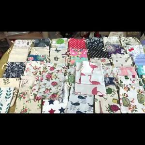 10 Chiếc Vải Lanh Cotton Túi Quà Tặng 10x14cm/13x18cm Túi Dây Rút Có Thể Tái Sử Dụng Đồ Trang Sức Đóng Gói Cho Đính Hôn Sinh Nhật Tiệc Cưới