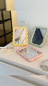 Gratis Semua - Stand Mirror Oval & Wave / Cermin Rias Kekinian