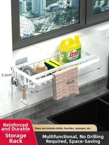 Wall-mounted Water-draining Rack Without Drilling