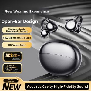CHENRUIDA | Bluetooth Bone Conduction Open-ear Clip-on Sports Headphones Long Battery