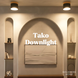 Tako 6W Premium Nordic Downlight Black White - Real Wood Base Down Light | Goldberg Home