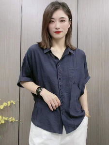 Elegant Summer New Design Womens Shirt Hollow out Short Sleeve Pure Color Casual Fashion Simple Waist-Cinching Top