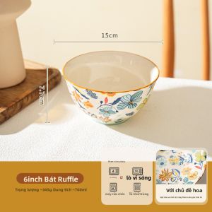 SHELI | Bát Cơm Dĩa Gốm Cao Cấp Pháp