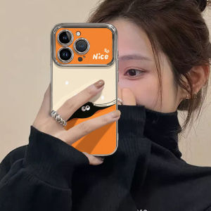 SHUXIE | Protective Case for iPhone 17promax 16pro 15 14plus 13 12pm New Design Cartoon Star Universe Orange Soft Shell