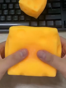 [SG STOCK]Cute 5/7/11CM Cheese Squishy Sensory Squeeze Toy Soft Squishy Stress Relief Fidget Toy for Kids Adults