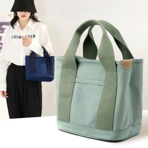 Canvas Bag Lunch Bag New Arrival Japanese Style Handbag Womens Bag Large Capacity Tote Multi-Layer Bag Handbag Small Bag