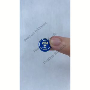 1 Pc. Diamond Blue/Black Clear/Layered Billiard Cue Tip - 14mm