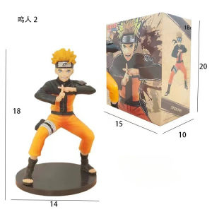 Bandai | Naruto anime character Naruto Uzumaki Sasuke Uchiha Hatake Kakashi PVC action doll model doll desktop decoration gift one piece