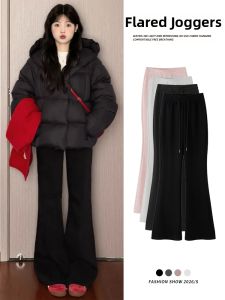 LANMENGYA | Black Flared High Waist Slimming Pants For Petite & Pear-shaped Women