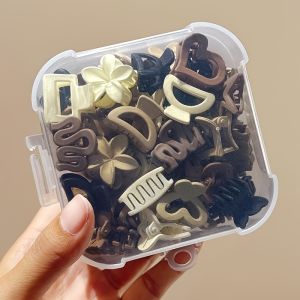 5/10/20/30pcs Beige Mixed Pack Small Clips Cute Girl Accessories - Perfect for Daily Use Special Occasions or Travel Gifts