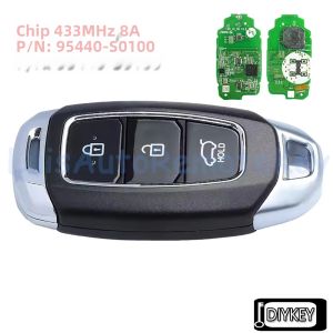 Chìa Khóa Điều Khiển Từ Xa Thông Minh Hyundai L30 N 3 Nút Mạch OEM 433MHz Chip 8A Tương Thích Với Các Mẫu Xe 2022 2023 Mã Sản Phẩm 95440-S0100 FCC ID SYEC3FOB1608