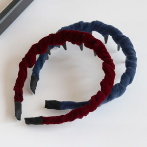 Lazy Feel Velvet Thickened Anti-Calcification Hairband Womens Fluffy Heightening Headband Hair Clip New Fashion Accessories