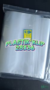 Plastik Klip 28x36 (isi 100pcs) / Plastik Packing Baju Kaos Seal Zip Lock Cetik