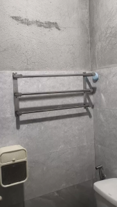 DecorX 304 Bathroom Organizer Rack Bathroom Towel Rack Wall Mounted Rustproof Bathroom Shelf With Hooks