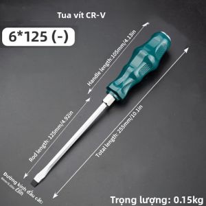 Tuốc Nơ Vít Tác Động Bằng Thép Mangan Siêu Cứng Mũi Vít Hạng Nặng Mở Rộng Dành Cho Ô Tô & Chế Biến Gỗ Tuốc Nơ Vít Bằng Thép Chrome-Vanadium Có Tay Cầm