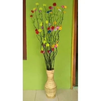 HIASAN BUNGA BAMBU ULIR HARGA SATU PAKET 12 BATANG