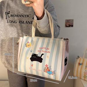 Thickened Aluminum Foil Lunch Box Portable Handheld High Aesthetic Value Large Capacity Insulated Lunch Box for Primary School Students And Office Workers