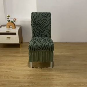 Chair Cover Flexible Stretch Elastic Fabric Skirt Chair Cover Thickened Seat Cushion Stretch Party Chair Case