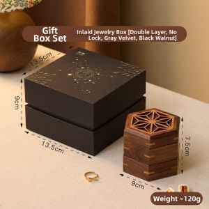 FANHAN | Chinese Vintage Carved Wooden Jewelry Box