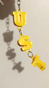 Custom personalized Keychain Bagchain! Priced per Character. We will assemble for you