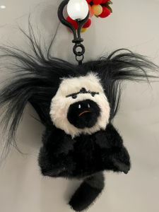 Đồ Chơi Mặt Mày Trắng Sáng Tạo Cho Phụ Nữ Túi Treo Túi Sách Móc Khóa Quà Tặng Đồ Chơi Động Vật Vải PP Dụng Cụ Chơi Đùa