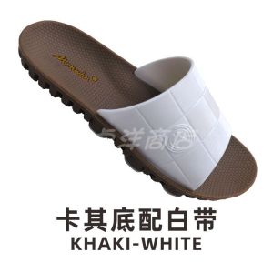 Mxnwhn Casual Rubber Thong Slippers Mens Fashionable Beachwear Indoor Wear-Resistant Anti-Odor Flat Heel Summer Sandals
