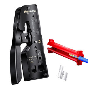 Professional Network Cable Plier and Stripping Tool Kit