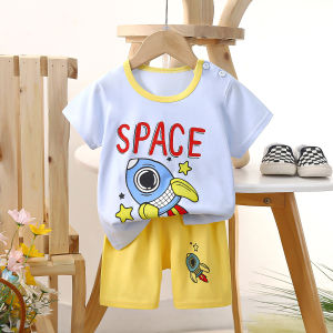 Cotton Childrens Summer Short Sleeve Set