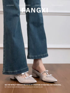 French Bow Pointed Toe High Heels Platform Womens Shoes
