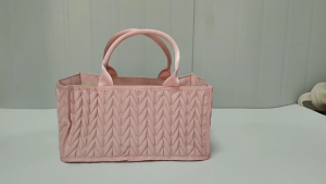 Super Large Foldable Mommy Diaper Caddy Baby Bag Storage Bag Organizer Cotton Rope Woven Removable Dividers