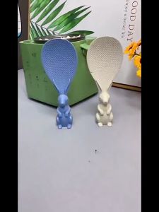 Sinda Store: Sendok & Centong Nasi Berdiri Bentuk Kelinci Unik Lucu