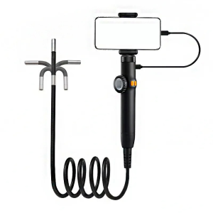 Type-C 360° Two-Way Rotary Articulating Endoscope Camera HD 1080P Car Inspection Industrial Endoscope With LED For IOS Android