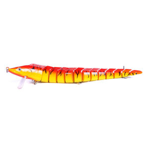 1pc 23cm 46g Multi Jointed Swimbait Realistic S-Swimming Glide Bait Large Artificial Hard Bait for Big Pike Bass Muskie Pesca