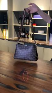 《308》 FOXER Womens Wide  Shoulder STRAP Messenger Bag Womens PVC Material Brand LOGO Shoulder Bag Large capacity COMMUTER BAG.กระเป๋า