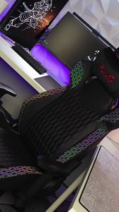 GAMEFORGE เก้าอี้เล่นเกม Light and Shadow ที่วางแขนปรับได้ 2D ดีไซน์พนักพิงสูง เทคโนโลยีใหม่ ผ้าระบายอากาศได้ดี ประกันคุณภาพ เก้าอี้เกม - Lazada