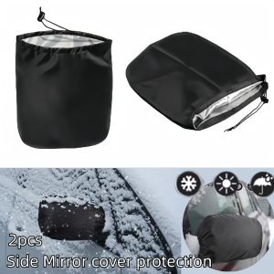 Universal Car Rear View Mirror Covers Frost Snow Ice Rain Dustproof Waterproof Protective Bag Side Mirror Case 210D Oxford Cloth