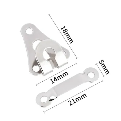 10Set DIY Pants Adjustment Buckle Sewing Accessories Metal Trousers Suit Pants Hook Button Skirt Trousers Garment Invisible Hook