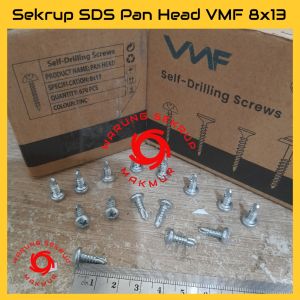 (50 pcs) Sekrup Roofing SDS PH 8x13 / Skrup Baja Ringan Pan Head 1.3CM
