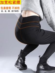 High Waist Slimming Leggings Womens Spring Autumn High Elasticity Long Small Foot Pants plus Size Extended Length Base Layer