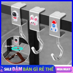 Móc Treo Balo Túi Xách - Móc Treo Cạnh Bàn Treo Đồ Móc Quần Áo Thép Không Gỉ Chịu Lực Dễ Điều Chỉnh - Móc Treo Đồ Đa Năng / Móc Treo Túi Xách  Chìa Khóa Đa Năng Tiện Ích / Móc Gắn Cạnh Bàn Sang Trọng Đẹp Mắt