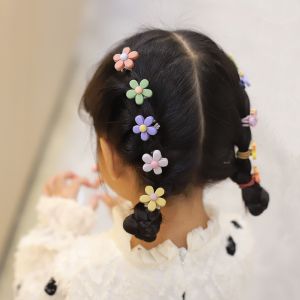 Hair Band，10 Pcs Korean Color Fashion Rubber Belt Ponytail Hair With Girls Hair Cute Childrens Small Rubber Band Suit Hair Accessories Does Not Hurt Hair