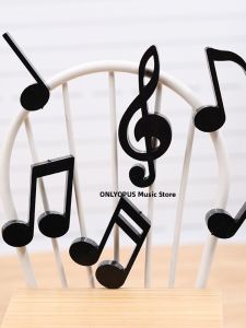 Artistic Musical Note Fridge Magnet Blackboard High Pitch Staff Symbol Magnetic Stick Teaching Aid Decorative Home Accessories