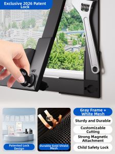 ZTION | Insect Prevention Invisible Durable Removable Installable Household Screen Window