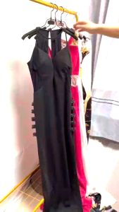 ชุดราตรี ไนท์คลับ ไนท์คลับใหม่ KTV ชุดราตรียาวเซ็กซี่ Slim Beauty เสื้อผ้าประชาสัมพันธ์ Miss Dress