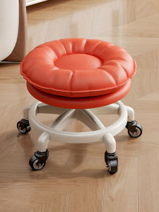 Modern Minimalist Metal Wheels Childrens Learning Walking Short Stool Home Leisure Furniture Manicure Small Stool Swivel Wheels