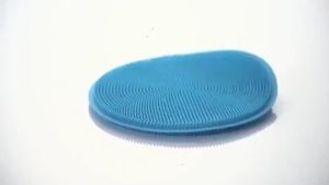Spon Silikon Cuci Piring BULAT Anti Kuman Bakteri Pencuci Piring Panci Spons Sikat Reusable Sponge